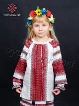 Вышиванка на девочку тканая, арт. 0151