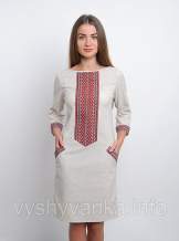 Жіноче плаття з тканою нашивкою, арт. 1001р.3/4
