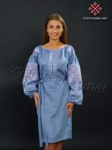 Лляна сукня з вишивкою дизайнерська, арт. 4145