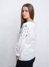 Вишита блузка з квітами (вишиванка) арт. 4172