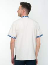Серая вышитая рубашка мужская, арт. 4234к.р. Яромир
