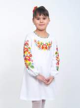 Платье вышиванка на девочку "петриковская роспись", арт. 4327
