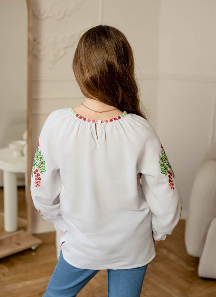 Вишиванка для дівчинки Лебеді, арт. 4373