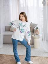 Вишиванка для дівчинки Лебеді, арт. 4375