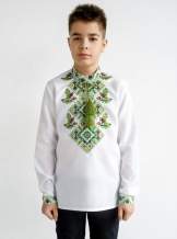 Вишиванка для хлопчика біла, арт. 4435