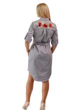 Женское платье рубашка (маки), арт. 4524