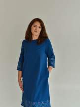 Синя сукня з вишивкою, "гуляйполе" арт. 4592