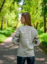 Жіноча блуза на довгий рукав з планкою ,арт 4596