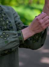 Жіноча блуза на довгий рукав з планкою ,арт 4597