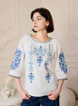 Жіноча вишиванка з рукавом 3/4 Дивоптахи, арт. 4667