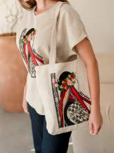 Блузка жіноча "Українка", Натур. льон арт.4685