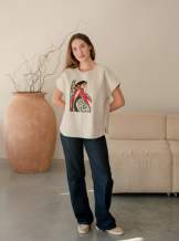 Блузка жіноча "Українка", Натур. льон арт.4685