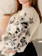 Комплект "Княжа" — вишита лляна сукня + плахта з поясом, арт.4698