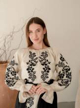 Комплект "Княжа" — вишита лляна сукня + плахта з поясом, арт.4699