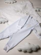 Боді, трикотаж "Хрест гладь на серці" - срібло, арт.7075