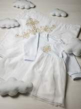 Сукня, трикотаж "Хрест гладь" - золото, арт.7094