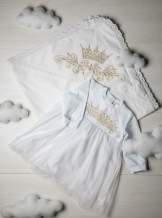 Сукня, трикотаж "Корона гладь" - золото, арт.7078