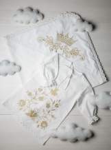 Сукня, "Квіти гладь" - золото, арт.7079