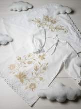 Сукня, "Квіти гладь" - золото, арт.7079