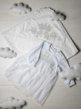 Сукня, трикотаж "Корона гладь" - срібло, арт.7080