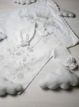 Сукня, "Квіти гладь" - срібло, арт.7081