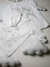 Сукня, "Квіти гладь" - срібло, арт.7081