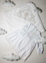 Сукня, трикотаж "Орнамент хрестиком"-срібло, арт.7083