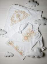 Сукня, "Орнамент хрестиком"-бежевий, арт.7086