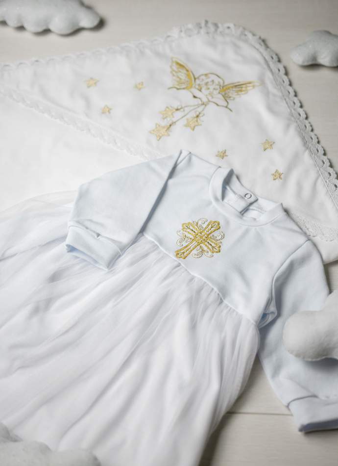 Сукня, трикотаж "Хрест гладь"-темн.золото, арт.7092