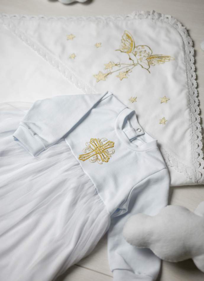 Сукня, трикотаж "Хрест гладь"-темн.золото, арт.7092