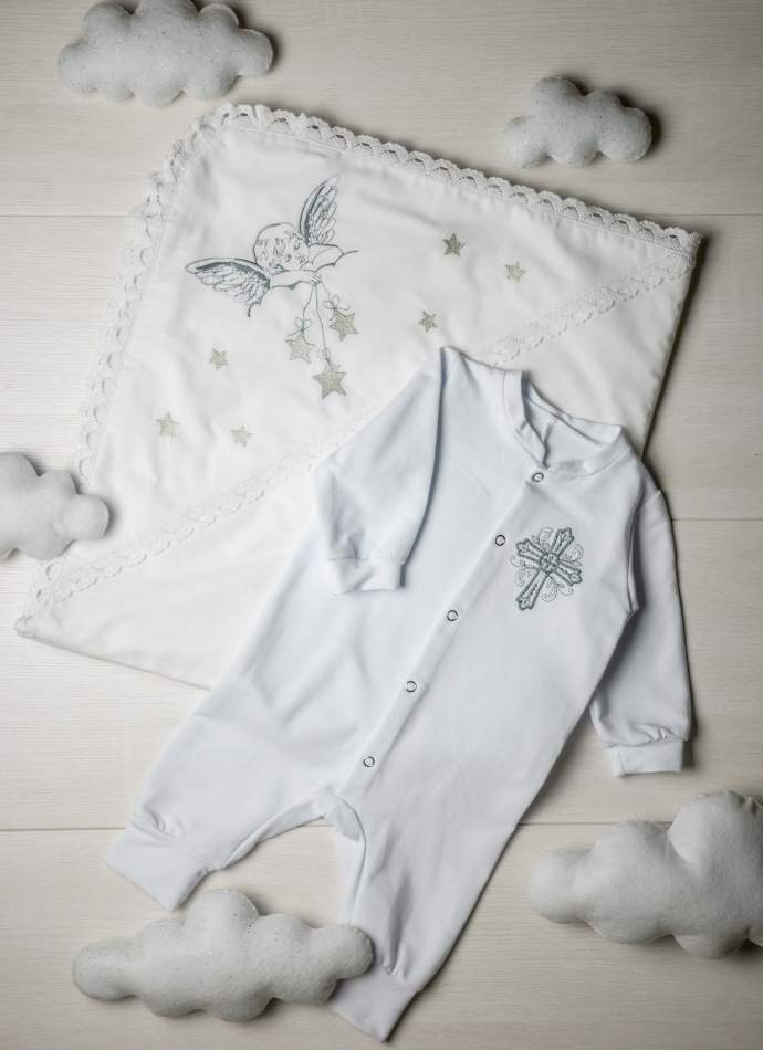 Боді, трикотаж "Хрест гладь"-темн.сірий, арт.7093