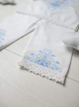 Костюм хл. (сорочка/штанці), "орн.хрестиком на пілочці"-блакитний, арт.7087