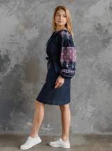 Дизайнерська вишита сукня (плаття) на бавовні, арт. 4145