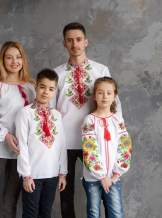 Біла сорочка з вишивкою (Соняхи), арт. 4558