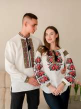 Сімейний комплект вишиванок з льону,арт 4688+4282