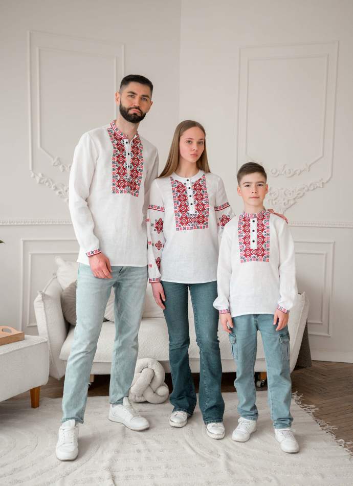 Парні сімейні вишиванки, арт. 4654+4263