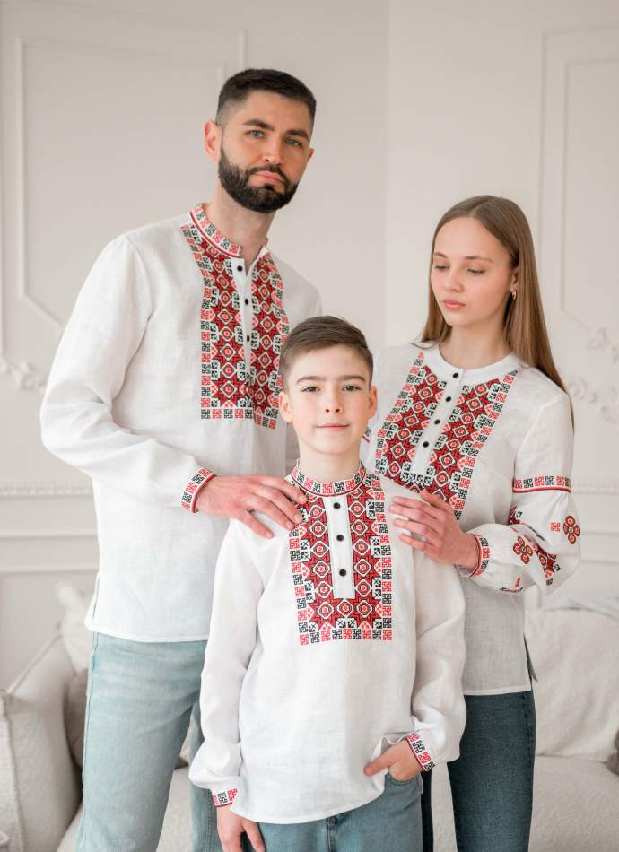 Парні сімейні вишиванки, арт. 4654+4263